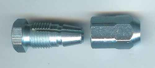 OCTURA 1/4"unf - .130"  Threaded coupling
